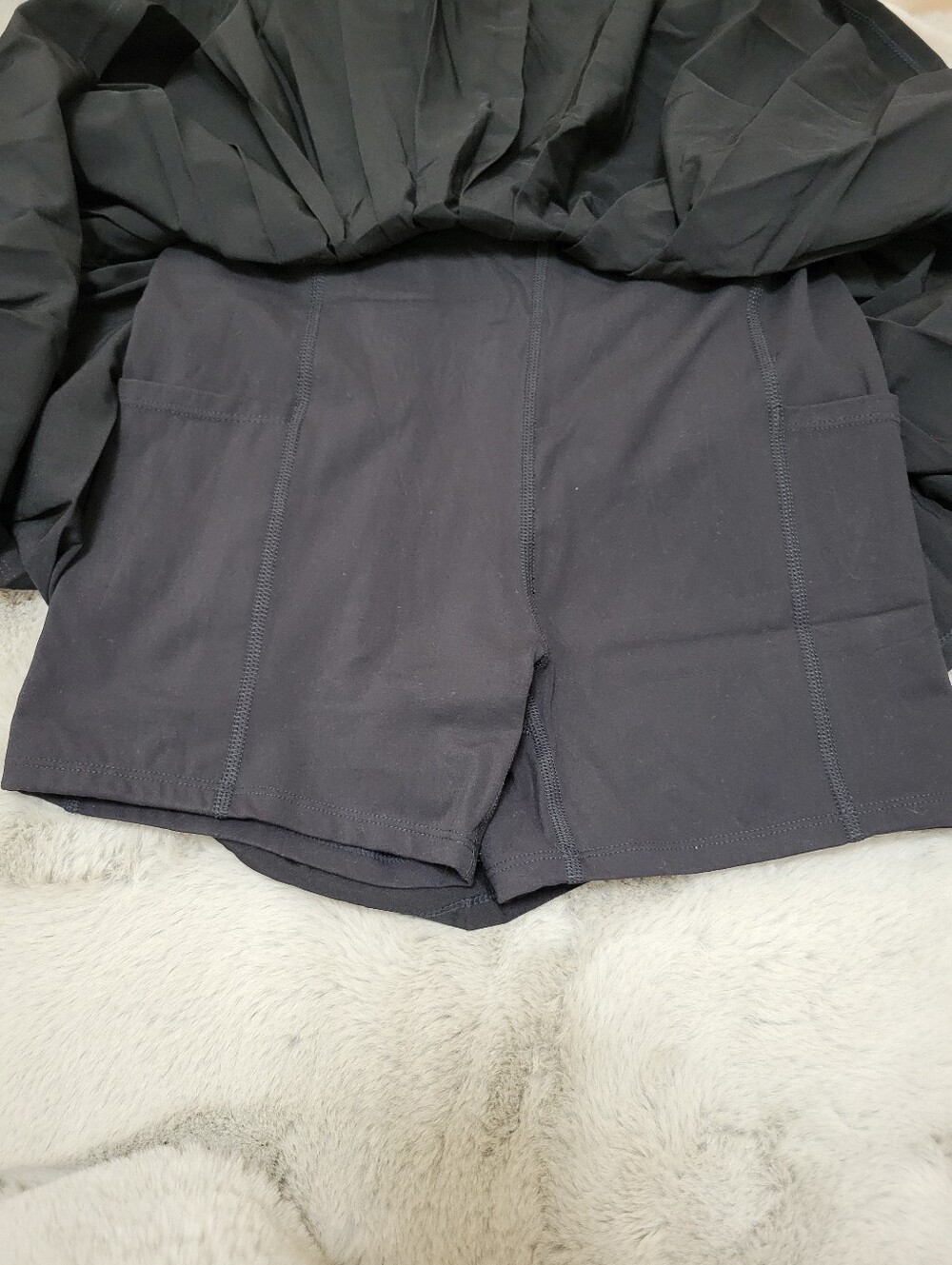 Nwot All In Motion Black Pleated Bottom Active Tennis Dress - Picture 7 of 7